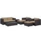 Modway Venice 8 Piece Outdoor Patio Sofa Set - EEI-610 | Outdoor Sofas, Loveseats & Sectionals | Modishstore - 9