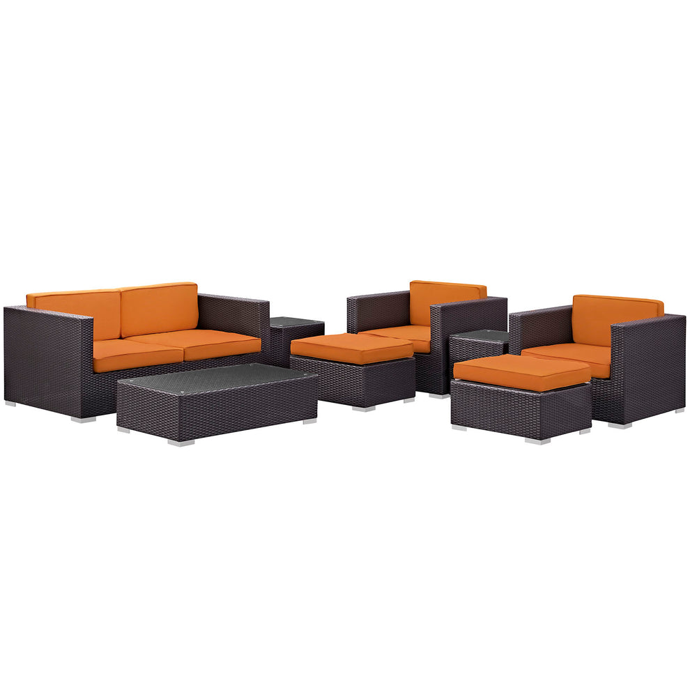 Modway Venice 8 Piece Outdoor Patio Sofa Set - EEI-610 | Outdoor Sofas, Loveseats & Sectionals | Modishstore - 46
