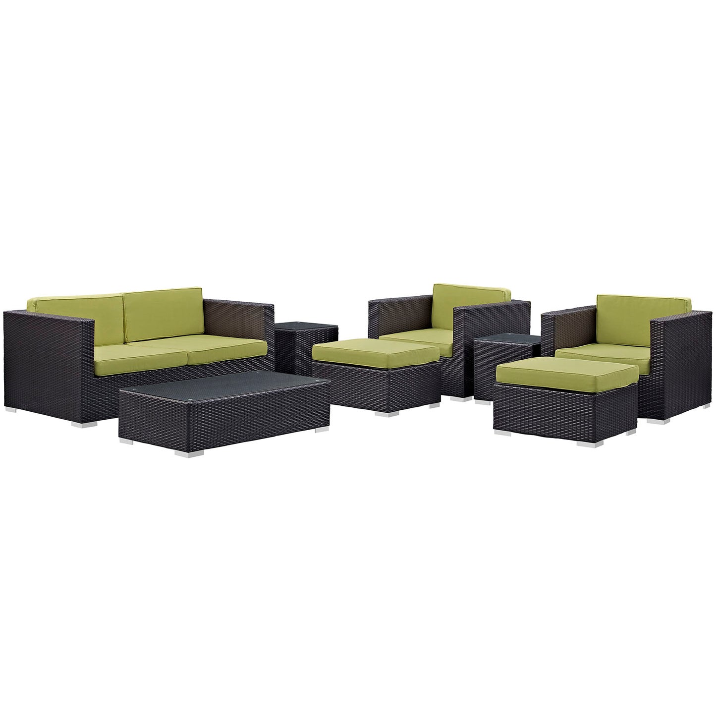 Modway Venice 8 Piece Outdoor Patio Sofa Set - EEI-610 | Outdoor Sofas, Loveseats & Sectionals | Modishstore - 45