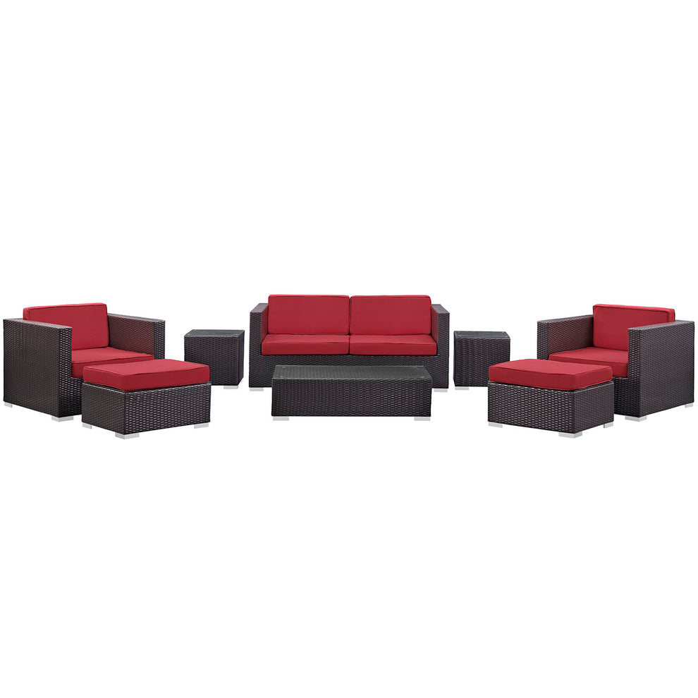 Modway Venice 8 Piece Outdoor Patio Sofa Set - EEI-610 | Outdoor Sofas, Loveseats & Sectionals | Modishstore - 43
