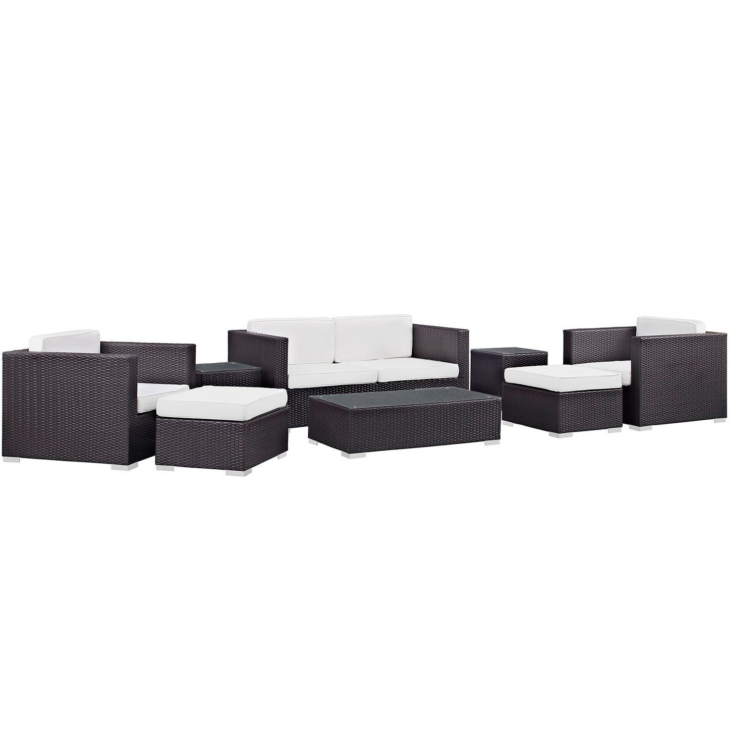 Modway Venice 8 Piece Outdoor Patio Sofa Set - EEI-610 | Outdoor Sofas, Loveseats & Sectionals | Modishstore - 2