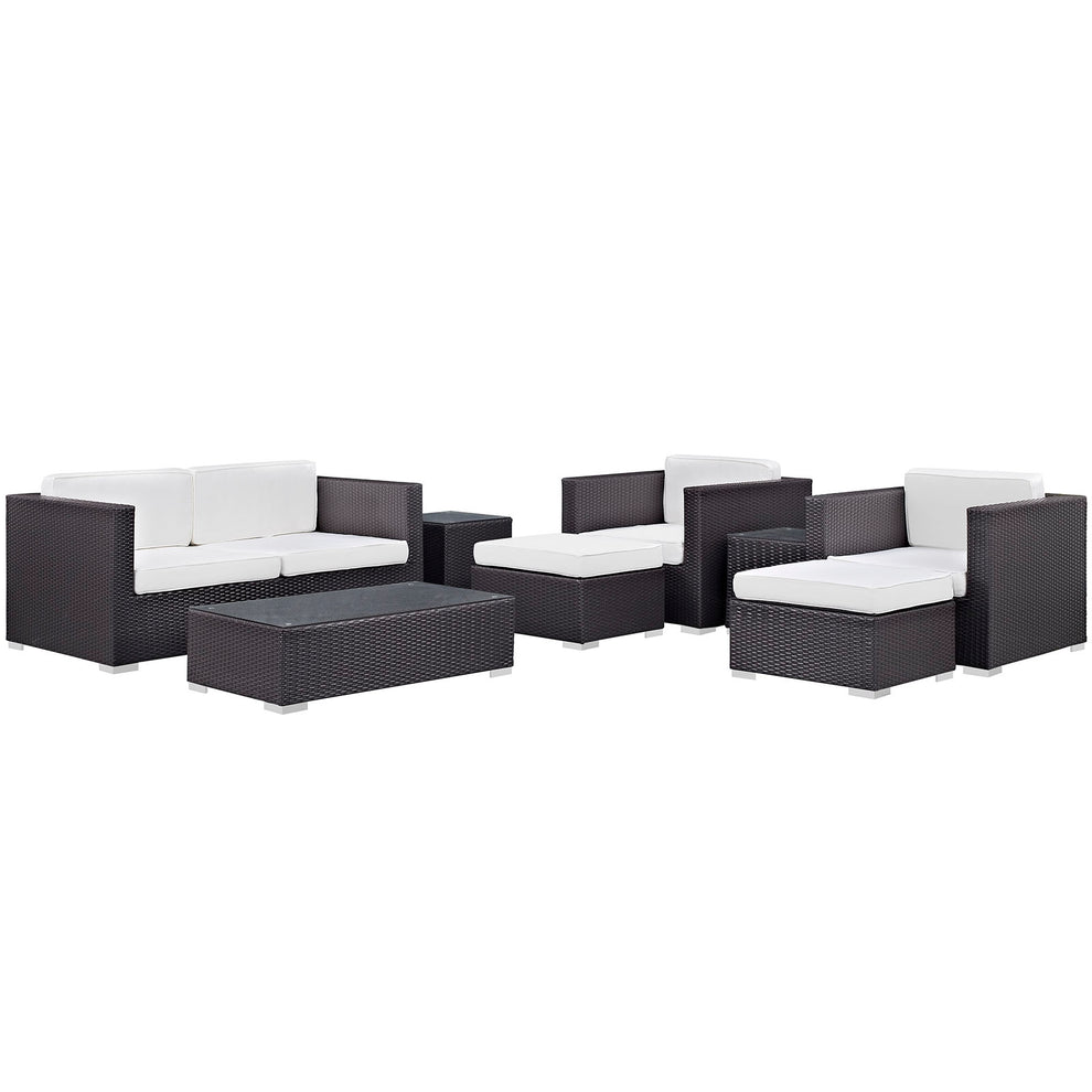Modway Venice 8 Piece Outdoor Patio Sofa Set - EEI-610 | Outdoor Sofas, Loveseats & Sectionals | Modishstore - 1