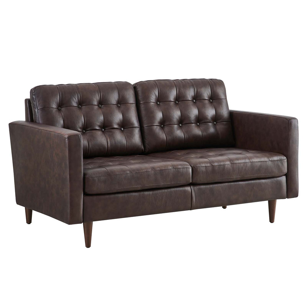 Exalt Tufted Vegan Leather Loveseat By Modway - EEI-6100 | Loveseats | Modishstore - 2