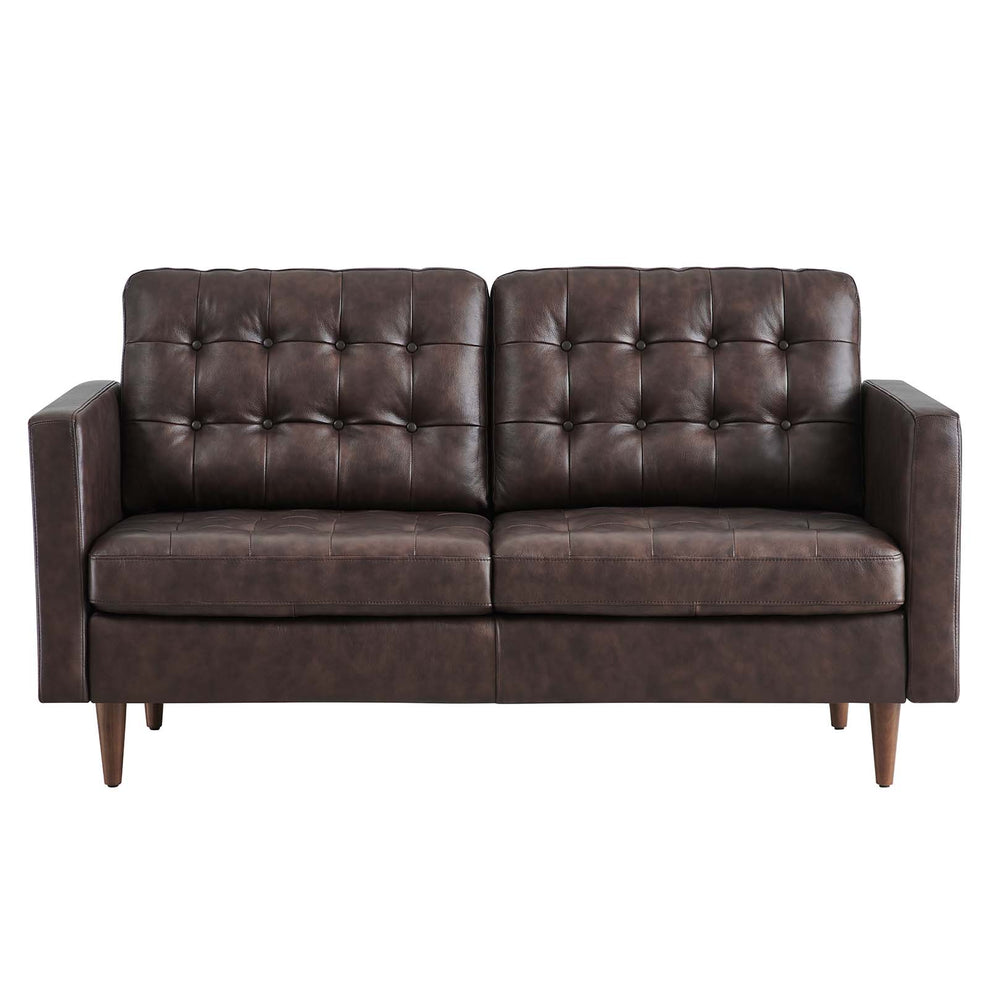 Exalt Tufted Vegan Leather Loveseat By Modway - EEI-6100 | Loveseats | Modishstore - 5
