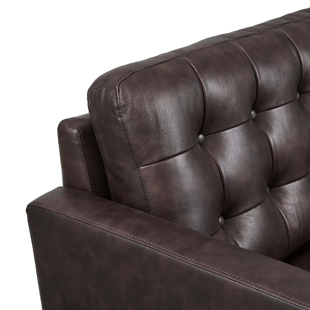 Exalt Tufted Vegan Leather Loveseat By Modway - EEI-6100 | Loveseats | Modishstore - 6