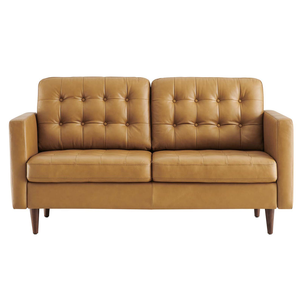 Exalt Tufted Vegan Leather Loveseat By Modway - EEI-6100 | Loveseats | Modishstore - 12