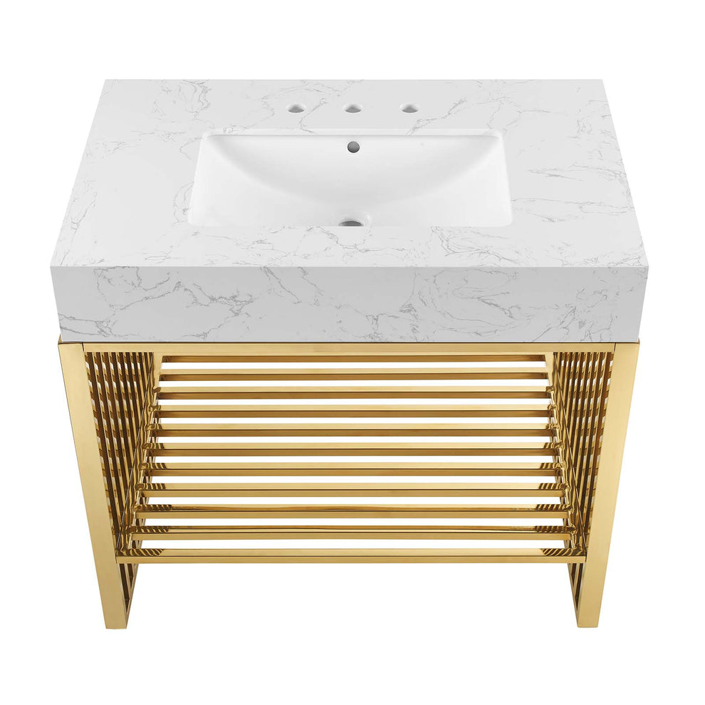 Gridiron 36" Bathroom Vanity By Modway - EEI-6107 | Bathroom Accessories | Modishstore - 5