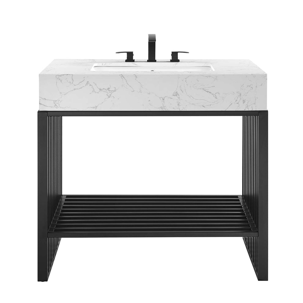 Gridiron 36" Bathroom Vanity By Modway - EEI-6108 | Bathroom Accessories | Modishstore - 4
