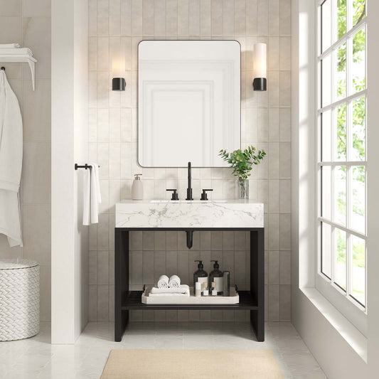 Gridiron 36" Bathroom Vanity By Modway - EEI-6108 | Bathroom Accessories | Modishstore