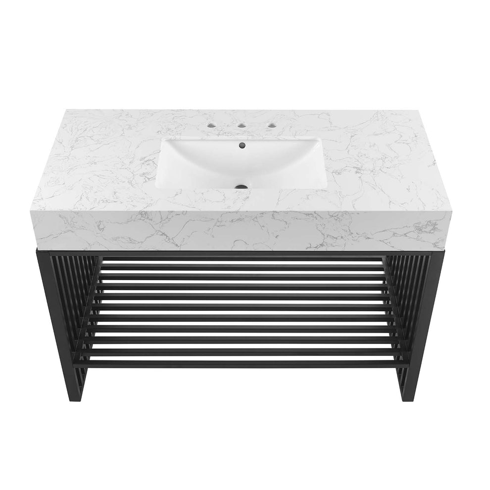 Gridiron 48" Bathroom Vanity By Modway - EEI-6110 | Bathroom Accessories | Modishstore - 5