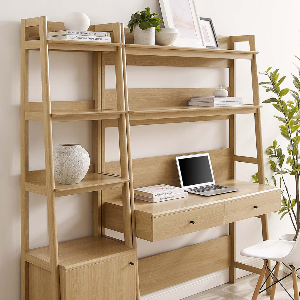 Bixby 2-Piece Wood Office Desk and Bookshelf By Modway - EEI-6111 | Bookcases | Modishstore - 4