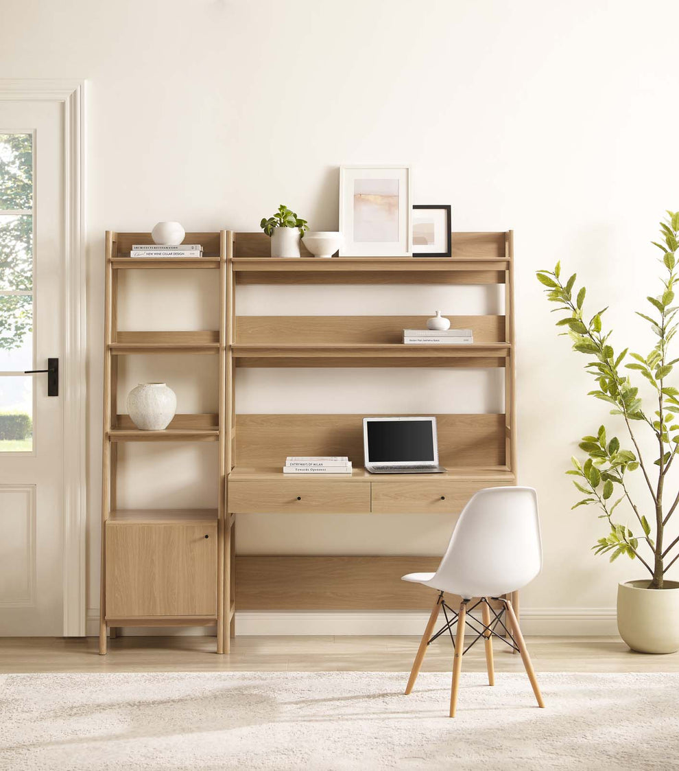 Bixby 2-Piece Wood Office Desk and Bookshelf By Modway - EEI-6111 | Bookcases | Modishstore - 5