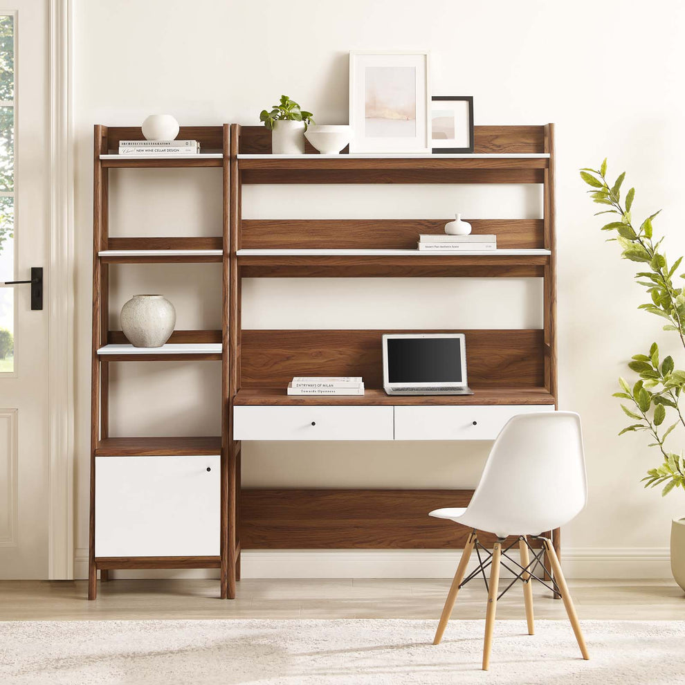 Bixby 2-Piece Wood Office Desk and Bookshelf By Modway - EEI-6111 | Bookcases | Modishstore - 14