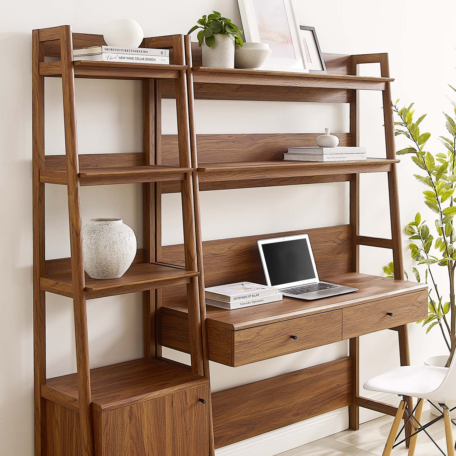 Bixby 2-Piece Wood Office Desk and Bookshelf By Modway - EEI-6111 | Bookcases | Modishstore - 8