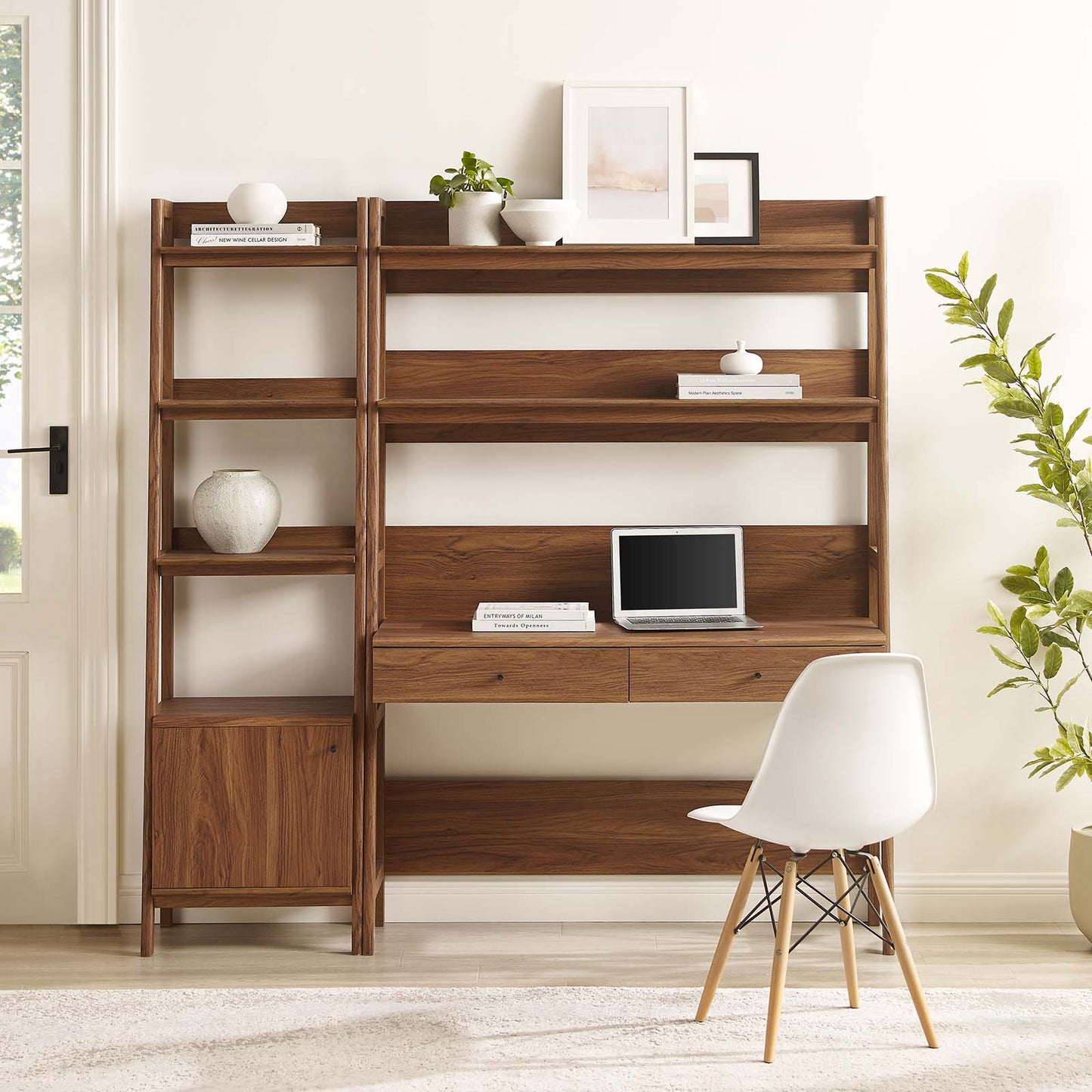 Bixby 2-Piece Wood Office Desk and Bookshelf By Modway - EEI-6111 | Bookcases | Modishstore - 9