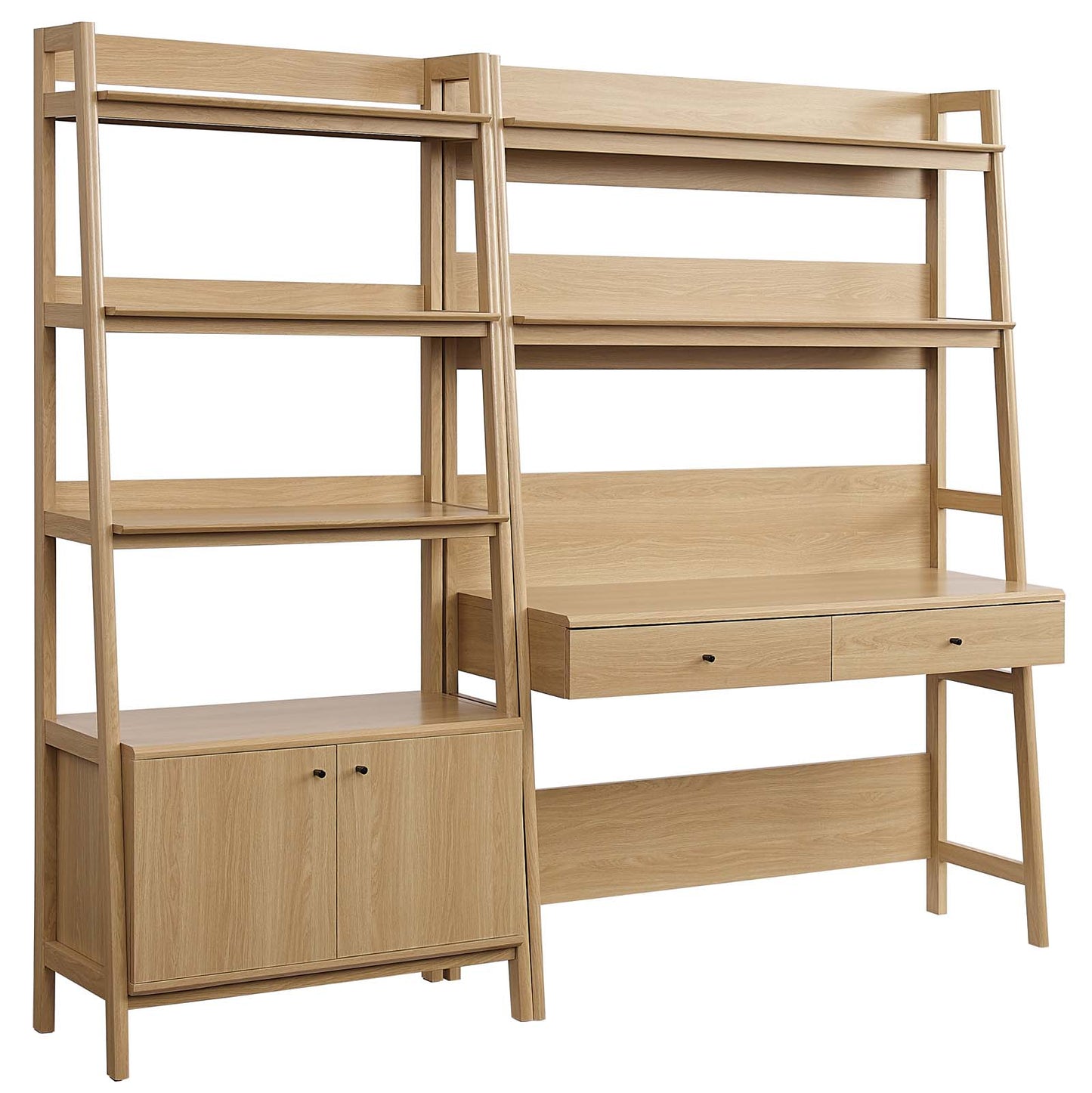 Bixby 2-Piece Wood Office Desk and Bookshelf By Modway - EEI-6112 | Bookcases | Modishstore - 2