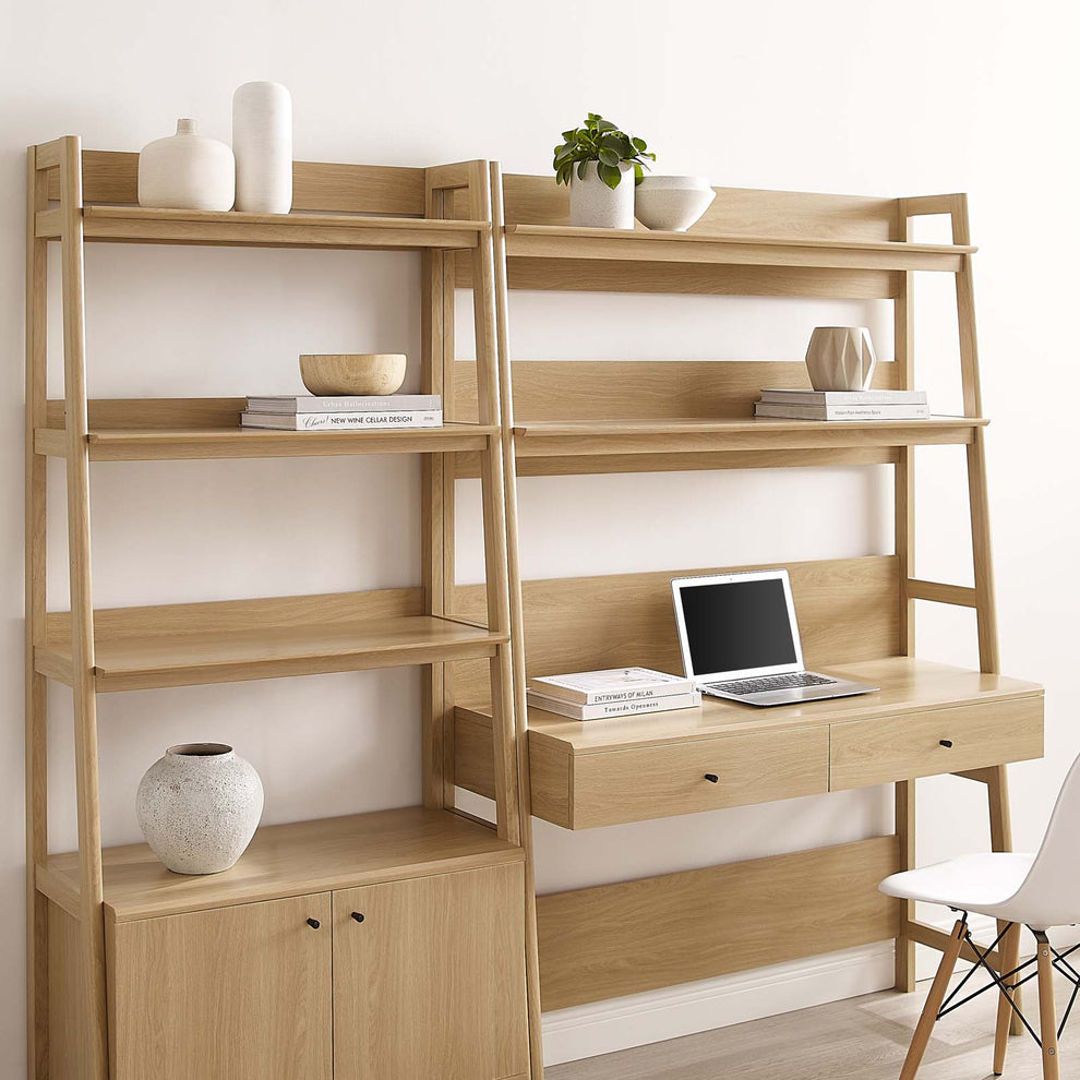 Bixby 2-Piece Wood Office Desk and Bookshelf By Modway - EEI-6112 | Bookcases | Modishstore - 4