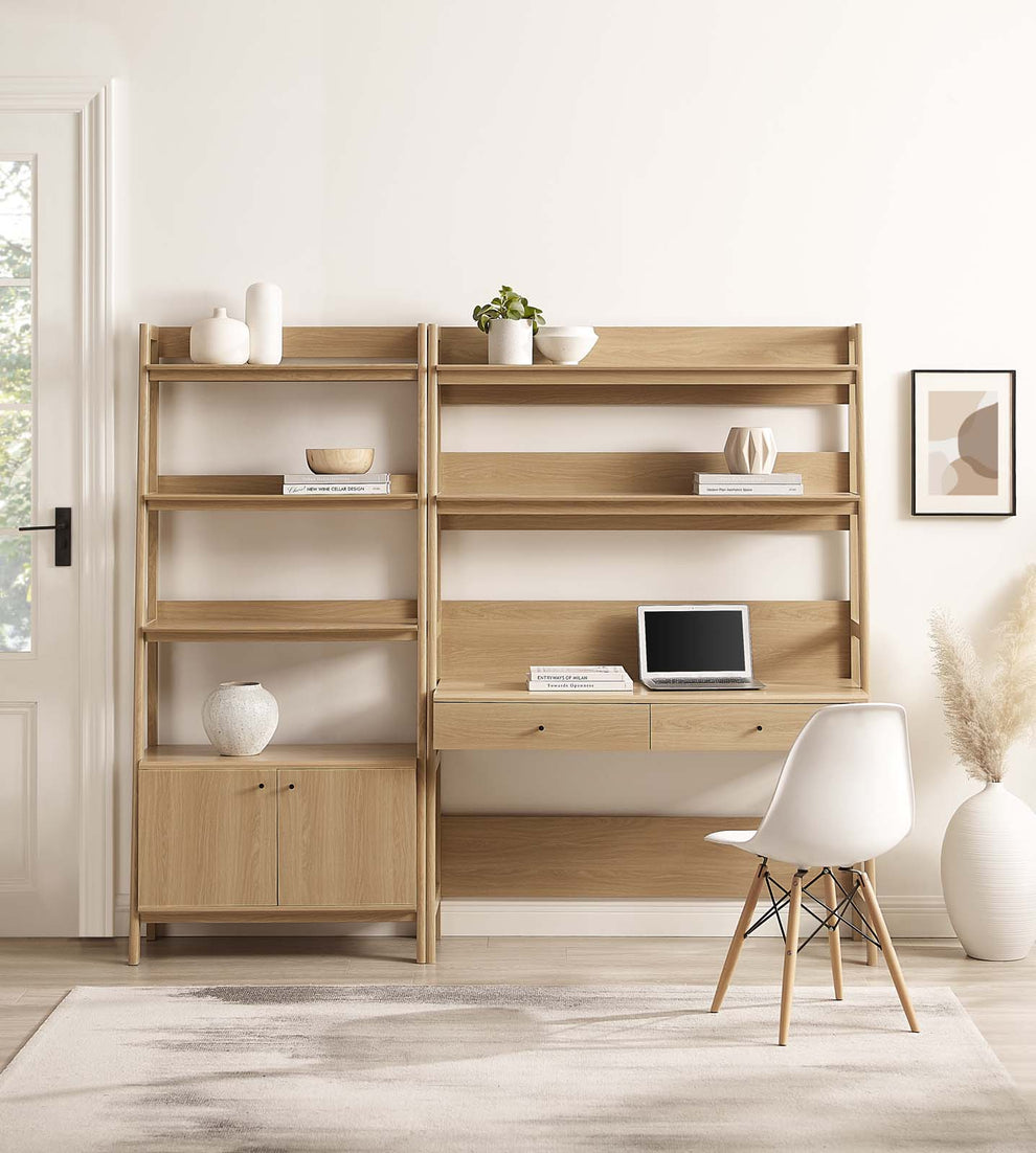 Bixby 2-Piece Wood Office Desk and Bookshelf By Modway - EEI-6112 | Bookcases | Modishstore - 5