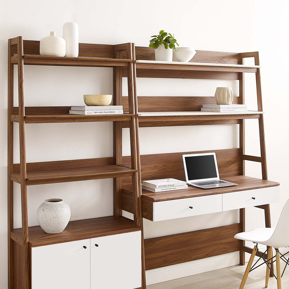 Bixby 2-Piece Wood Office Desk and Bookshelf By Modway - EEI-6112 | Bookcases | Modishstore - 13