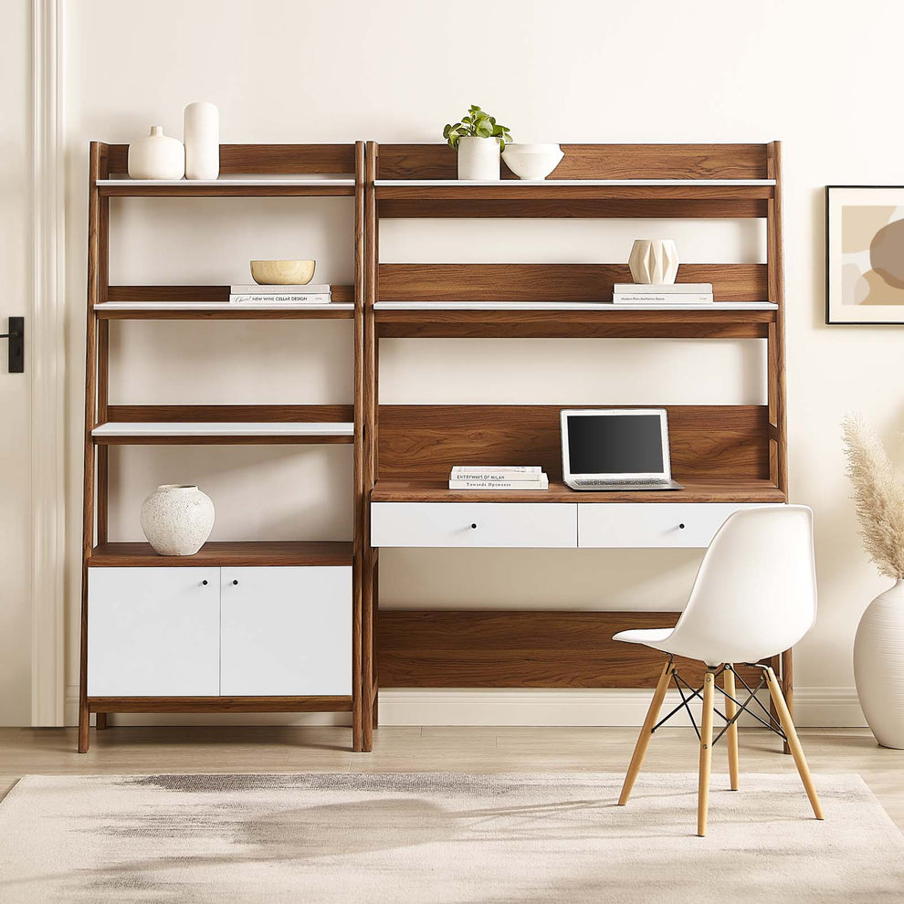 Bixby 2-Piece Wood Office Desk and Bookshelf By Modway - EEI-6112 | Bookcases | Modishstore - 14