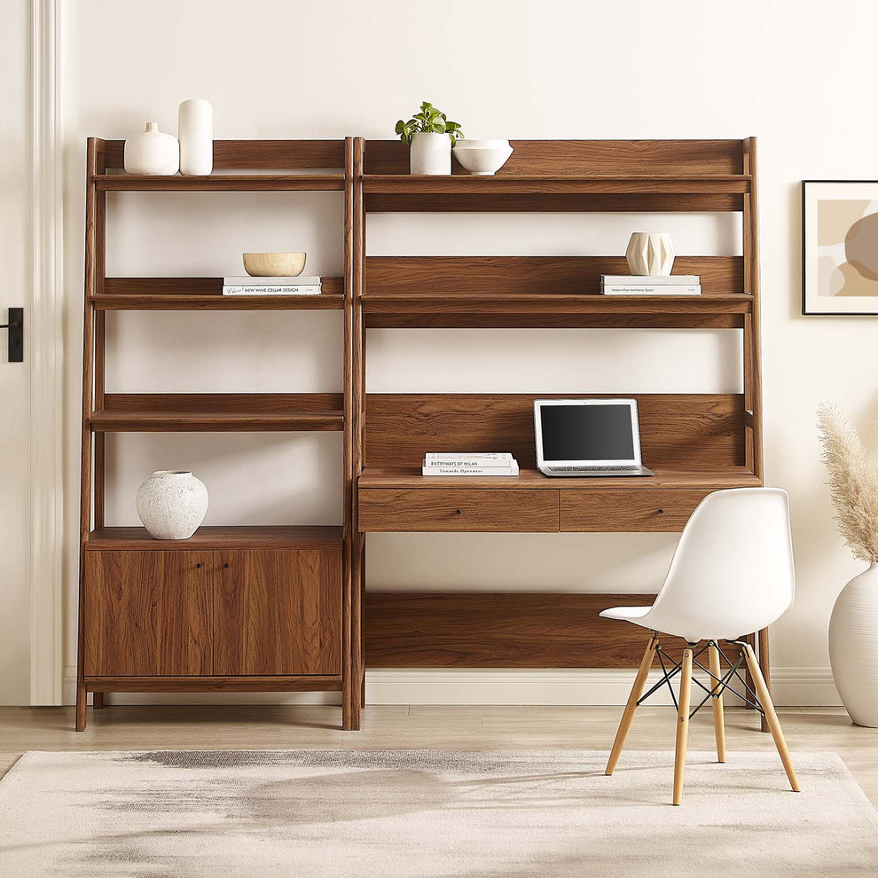 Bixby 2-Piece Wood Office Desk and Bookshelf By Modway - EEI-6112 | Bookcases | Modishstore - 9