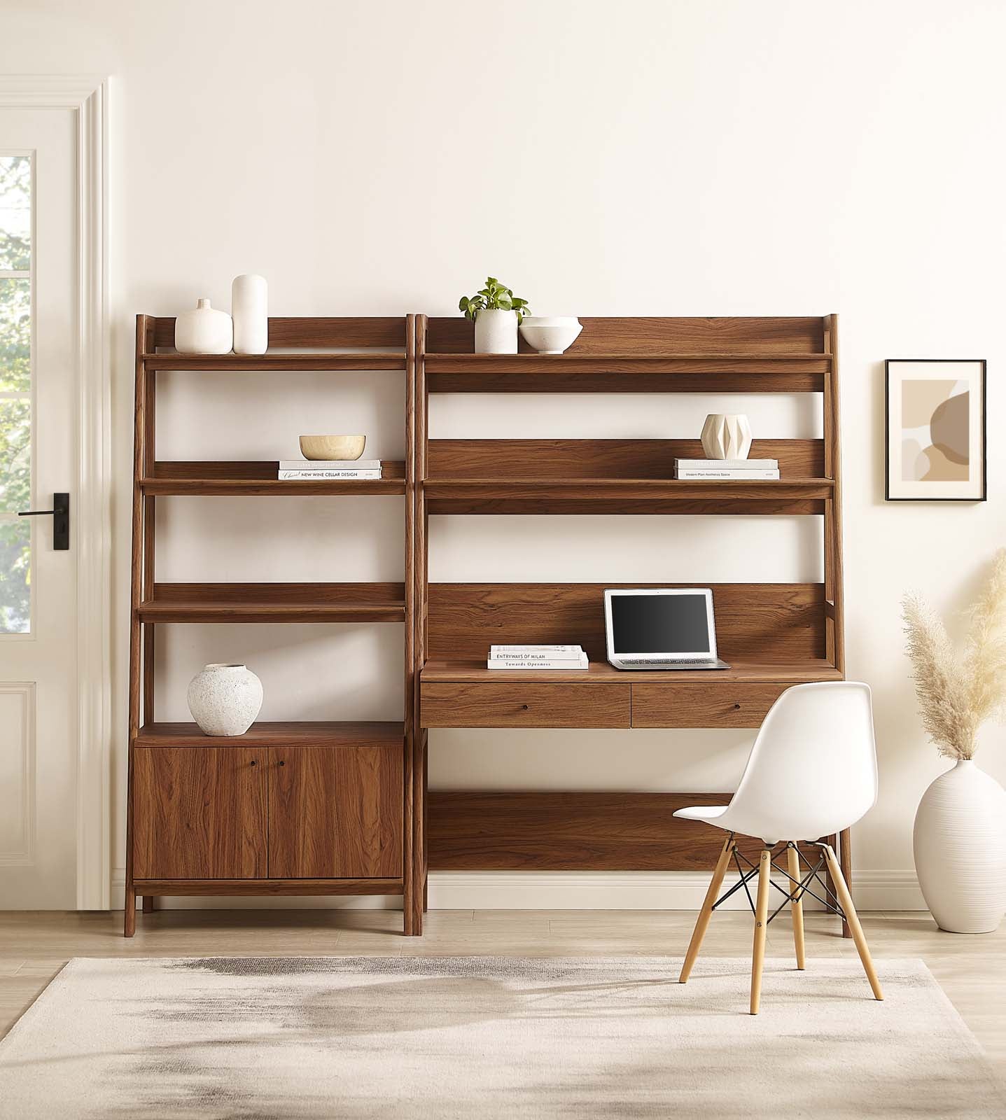 Bixby 2-Piece Wood Office Desk and Bookshelf By Modway - EEI-6112 | Bookcases | Modishstore - 10