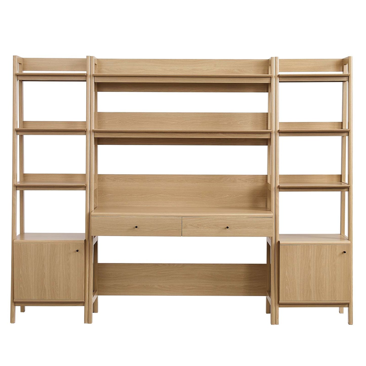 Bixby 3-Piece Wood Office Desk and Bookshelf By Modway - EEI-6114 | Bookcases | Modishstore - 3