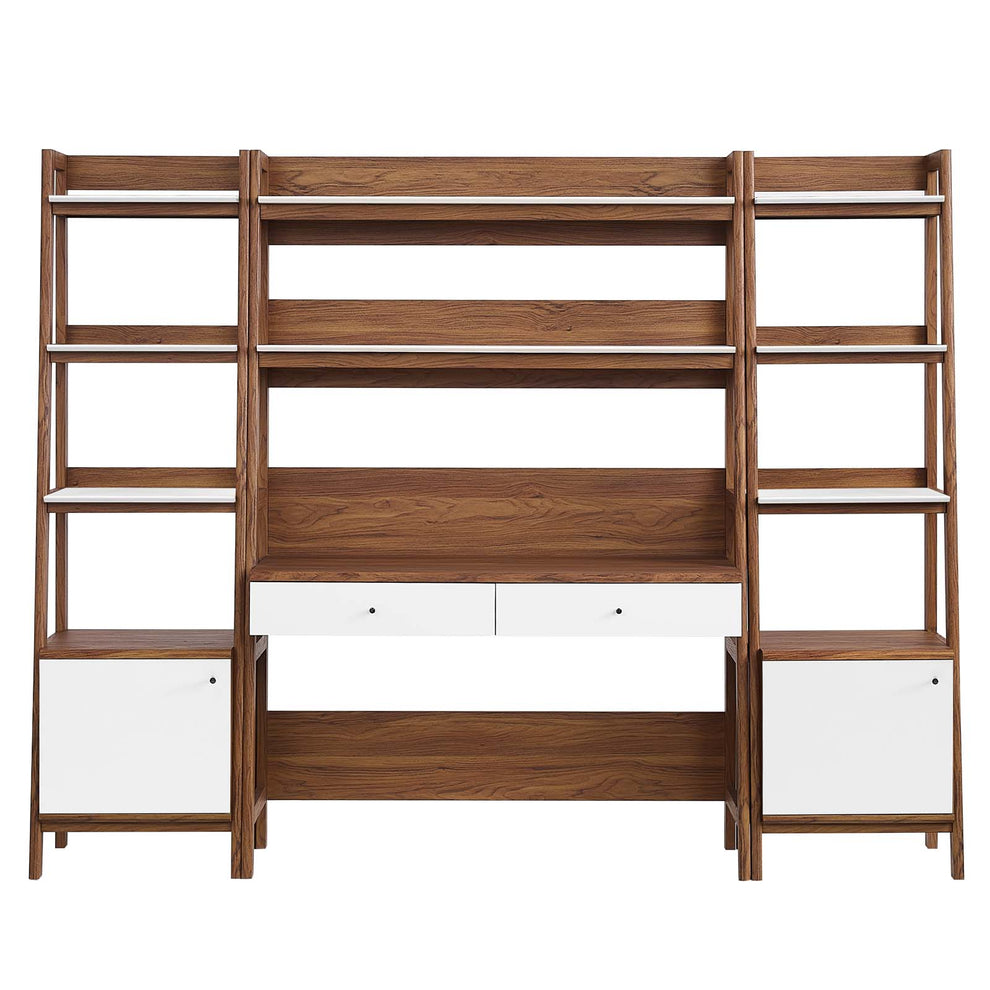 Bixby 3-Piece Wood Office Desk and Bookshelf By Modway - EEI-6114 | Bookcases | Modishstore - 12