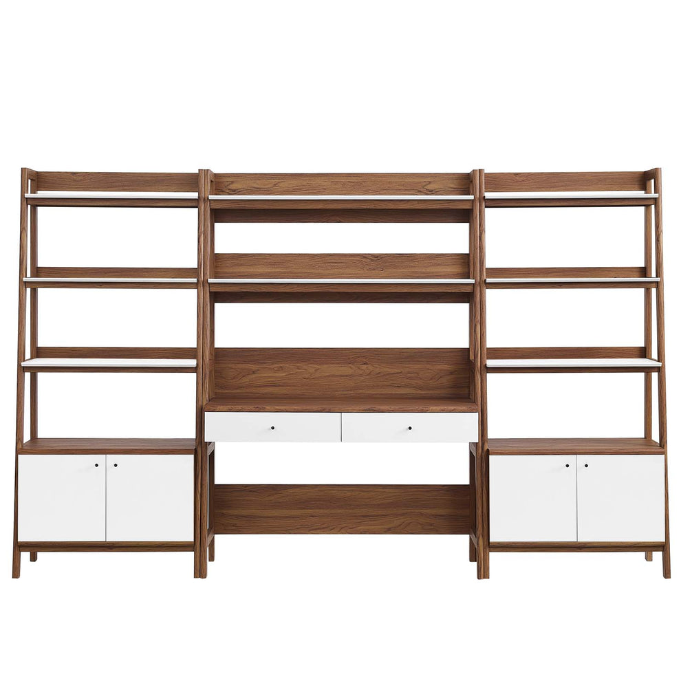 Bixby 3-Piece Wood Office Desk and Bookshelf By Modway - EEI-6115 | Bookcases | Modishstore - 12