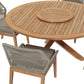 Wellspring 5-Piece Outdoor Patio Teak Wood Dining Set By Modway - EEI-6118 | Outdoor Dining Sets | Modishstore - 27