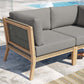 Clearwater Outdoor Patio Teak Wood Loveseat By Modway - EEI-6119 | Outdoor Sofas, Loveseats & Sectionals | Modishstore - 8