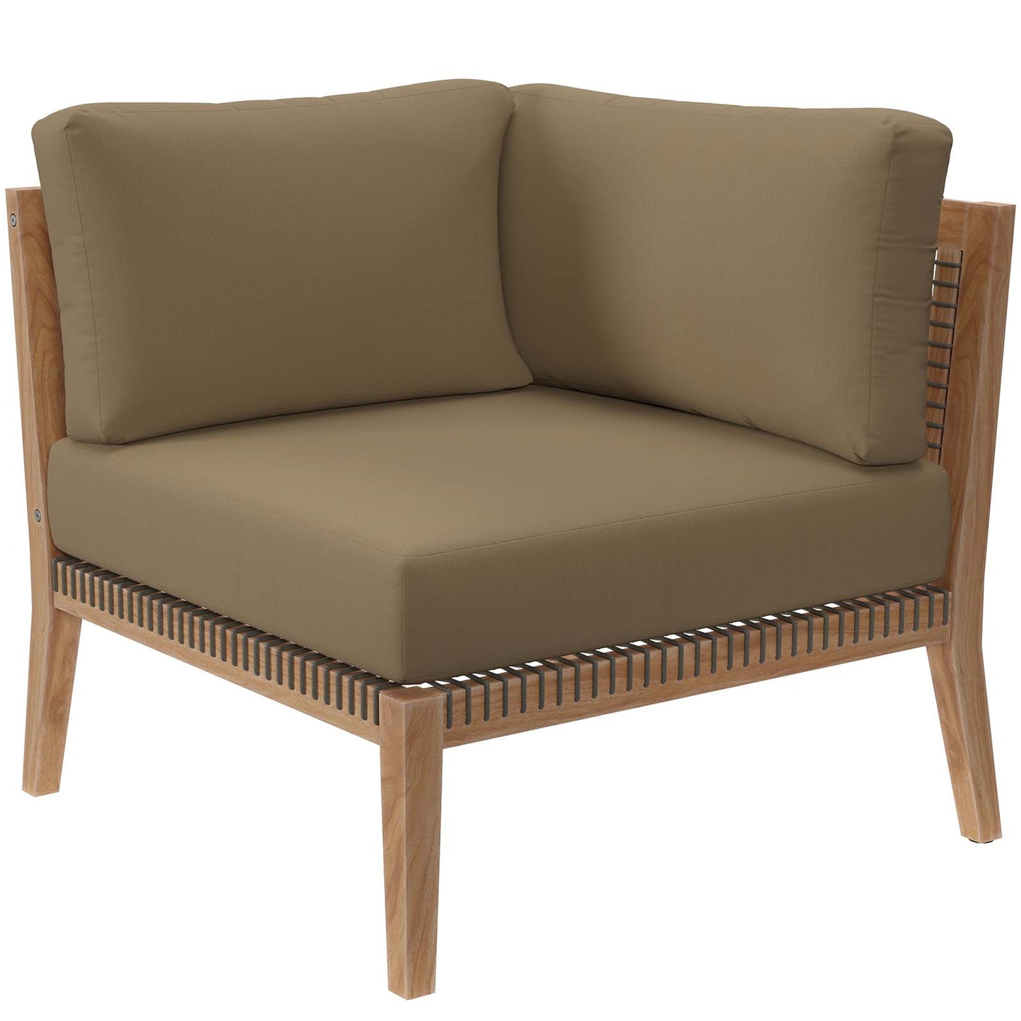 Clearwater Outdoor Patio Teak Wood Loveseat By Modway - EEI-6119 | Outdoor Sofas, Loveseats & Sectionals | Modishstore - 11
