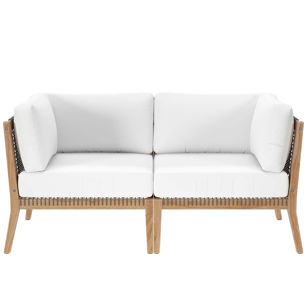 Clearwater Outdoor Patio Teak Wood Loveseat By Modway - EEI-6119 | Outdoor Sofas, Loveseats & Sectionals | Modishstore - 25