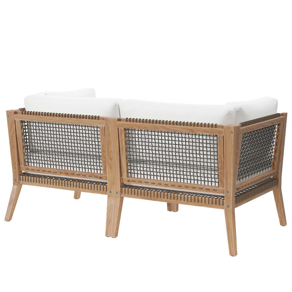 Clearwater Outdoor Patio Teak Wood Loveseat By Modway - EEI-6119 | Outdoor Sofas, Loveseats & Sectionals | Modishstore - 26