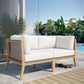 Clearwater Outdoor Patio Teak Wood Loveseat By Modway - EEI-6119 | Outdoor Sofas, Loveseats & Sectionals | Modishstore - 32