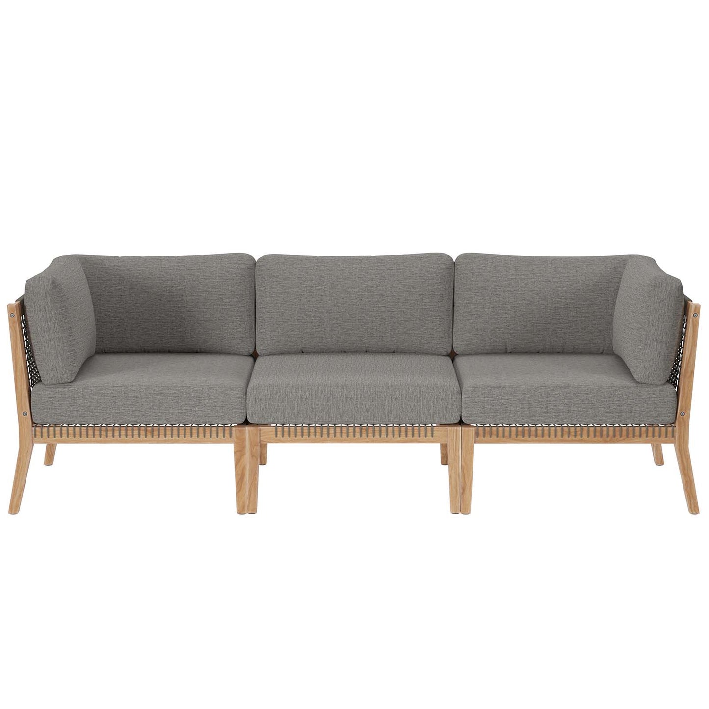 Clearwater Outdoor Patio Teak Wood Sofa By Modway - EEI-6120 | Outdoor Sofas, Loveseats & Sectionals | Modishstore - 2