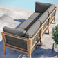 Clearwater Outdoor Patio Teak Wood Sofa By Modway - EEI-6120 | Outdoor Sofas, Loveseats & Sectionals | Modishstore - 3