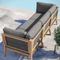 Clearwater Outdoor Patio Teak Wood Sofa By Modway - EEI-6120 | Outdoor Sofas, Loveseats & Sectionals | Modishstore - 3