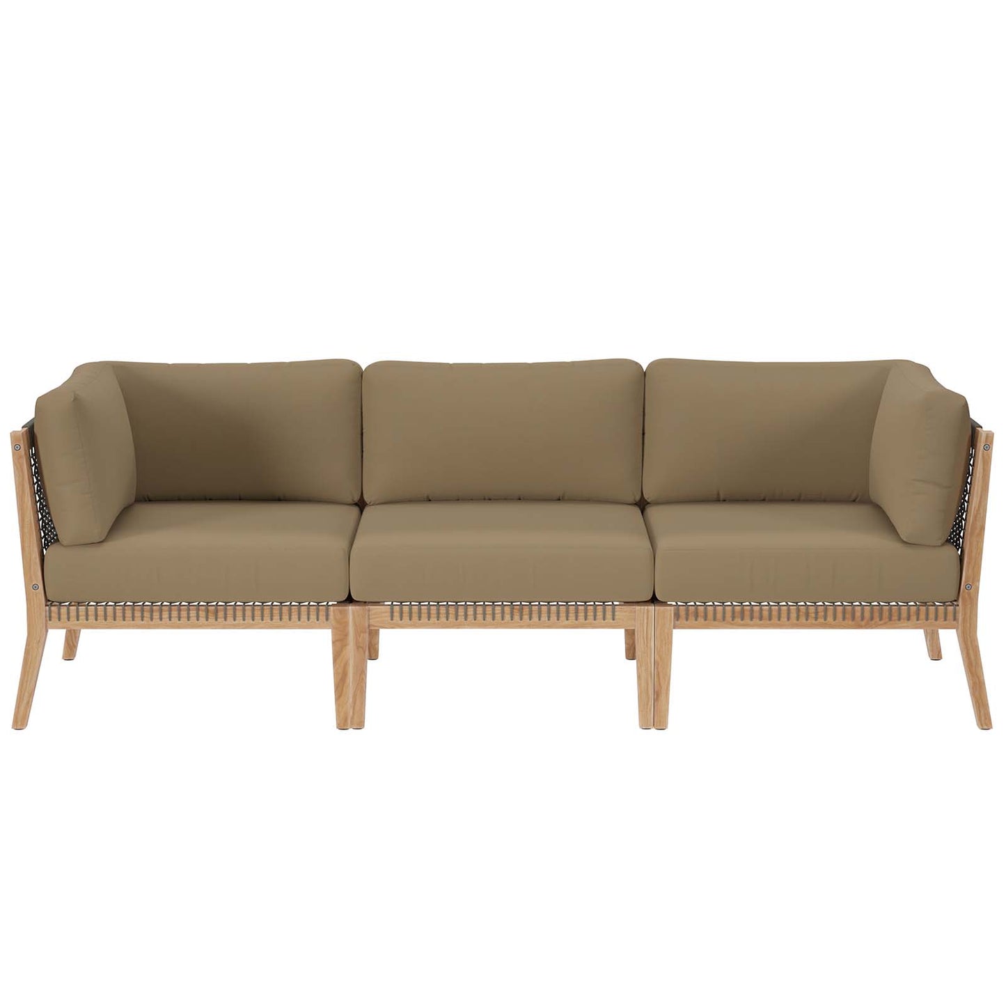 Clearwater Outdoor Patio Teak Wood Sofa By Modway - EEI-6120 | Outdoor Sofas, Loveseats & Sectionals | Modishstore - 11