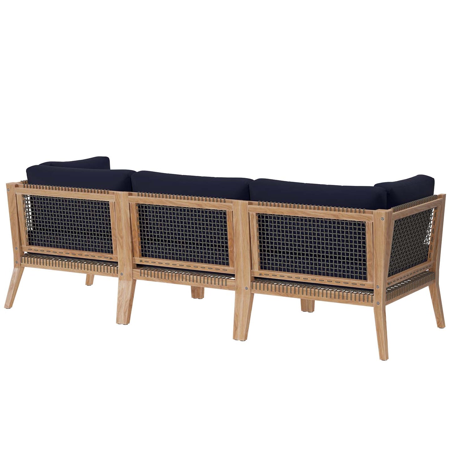 Clearwater Outdoor Patio Teak Wood Sofa By Modway - EEI-6120 | Outdoor Sofas, Loveseats & Sectionals | Modishstore - 24