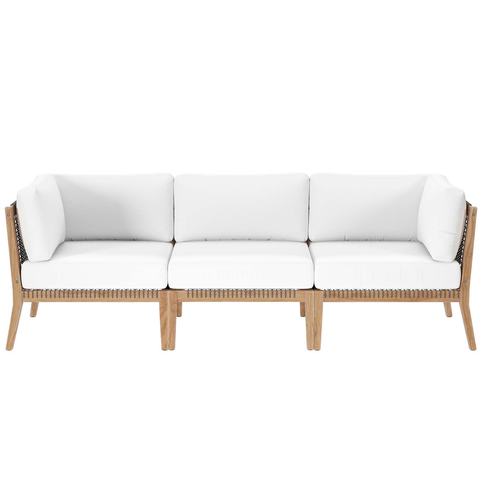 Clearwater Outdoor Patio Teak Wood Sofa By Modway - EEI-6120 | Outdoor Sofas, Loveseats & Sectionals | Modishstore - 31