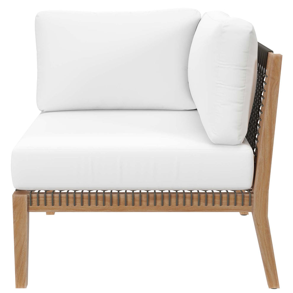Clearwater Outdoor Patio Teak Wood 4-Piece Sectional Sofa By Modway - EEI-6121 | Outdoor Sofas, Loveseats & Sectionals | Modishstore - 51