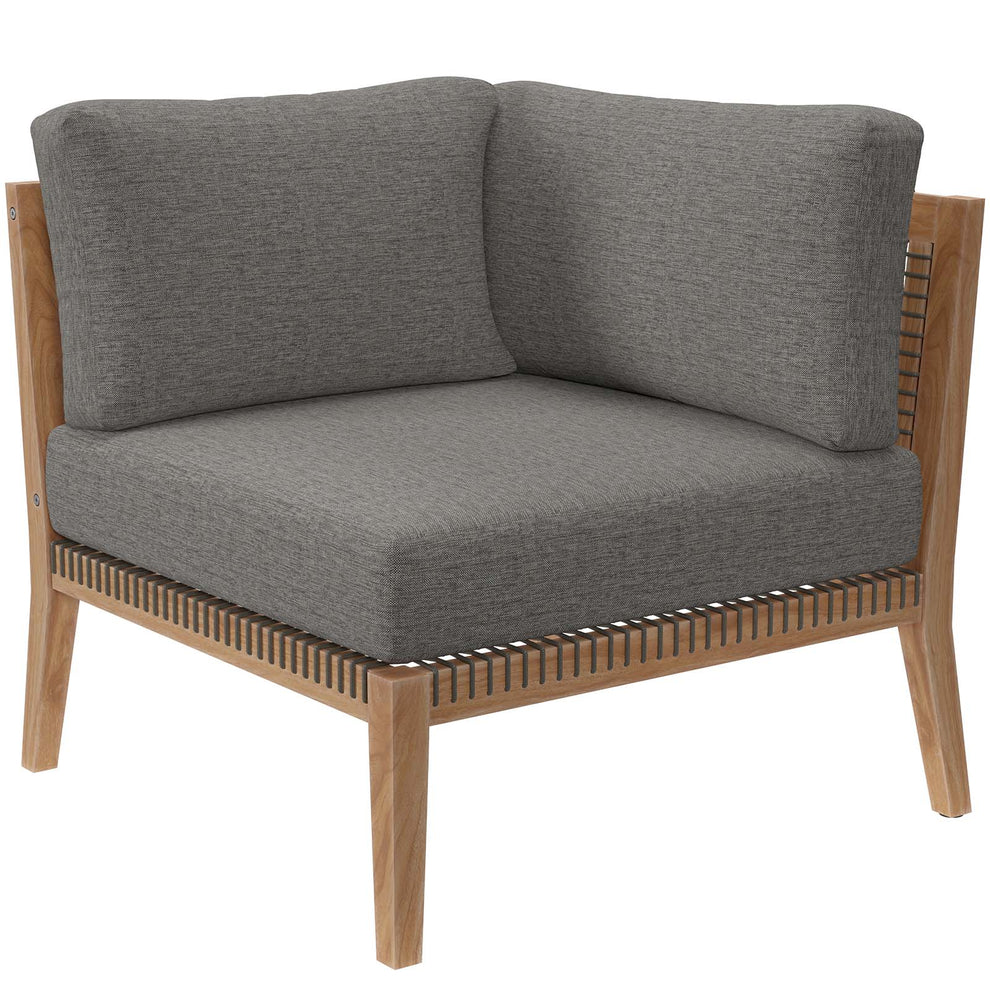 Clearwater Outdoor Patio Teak Wood 5-Piece Sectional Sofa By Modway - EEI-6123 | Outdoor Sofas, Loveseats & Sectionals | Modishstore - 5