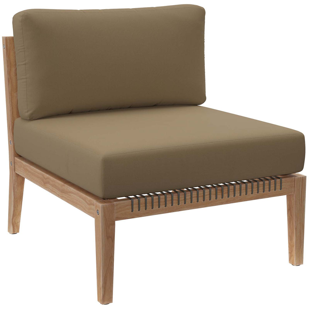 Clearwater Outdoor Patio Teak Wood 5-Piece Sectional Sofa By Modway - EEI-6123 | Outdoor Sofas, Loveseats & Sectionals | Modishstore - 18