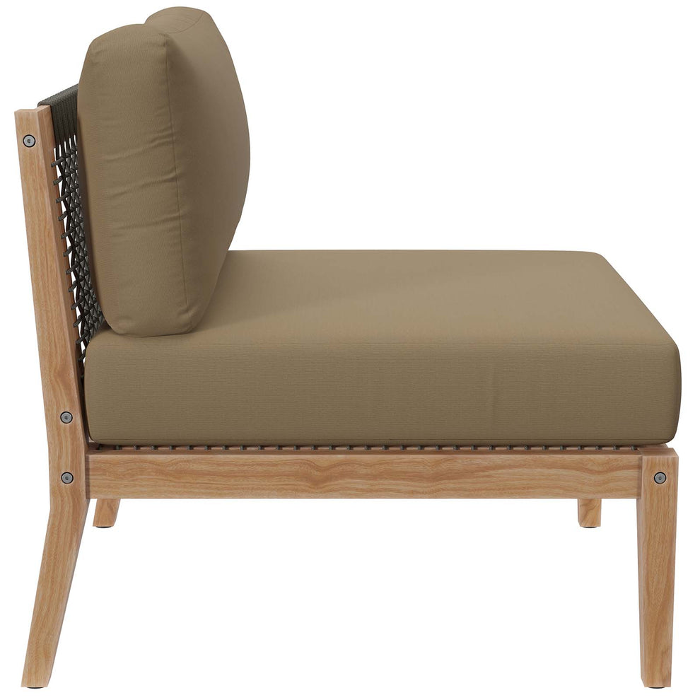 Clearwater Outdoor Patio Teak Wood 5-Piece Sectional Sofa By Modway - EEI-6123 | Outdoor Sofas, Loveseats & Sectionals | Modishstore - 19