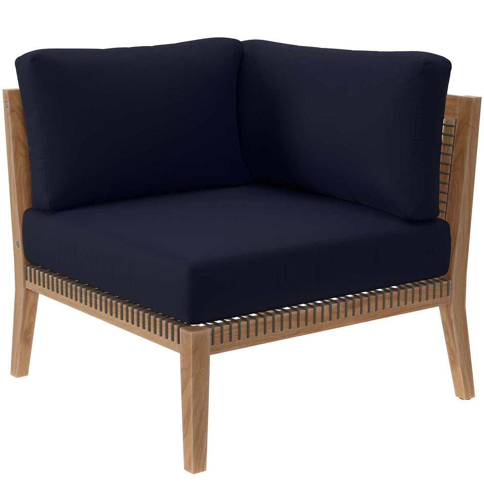 Clearwater Outdoor Patio Teak Wood 5-Piece Sectional Sofa By Modway - EEI-6123 | Outdoor Sofas, Loveseats & Sectionals | Modishstore - 25