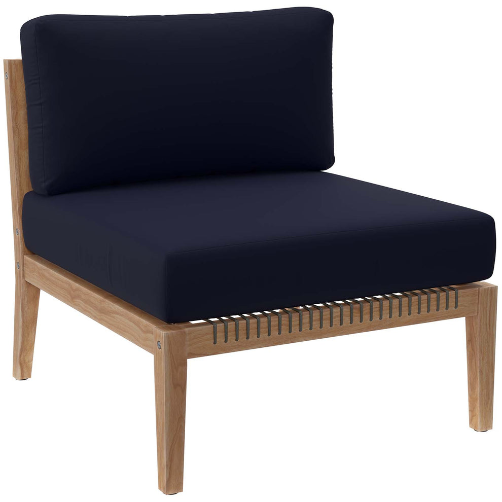 Clearwater Outdoor Patio Teak Wood 5-Piece Sectional Sofa By Modway - EEI-6123 | Outdoor Sofas, Loveseats & Sectionals | Modishstore - 28