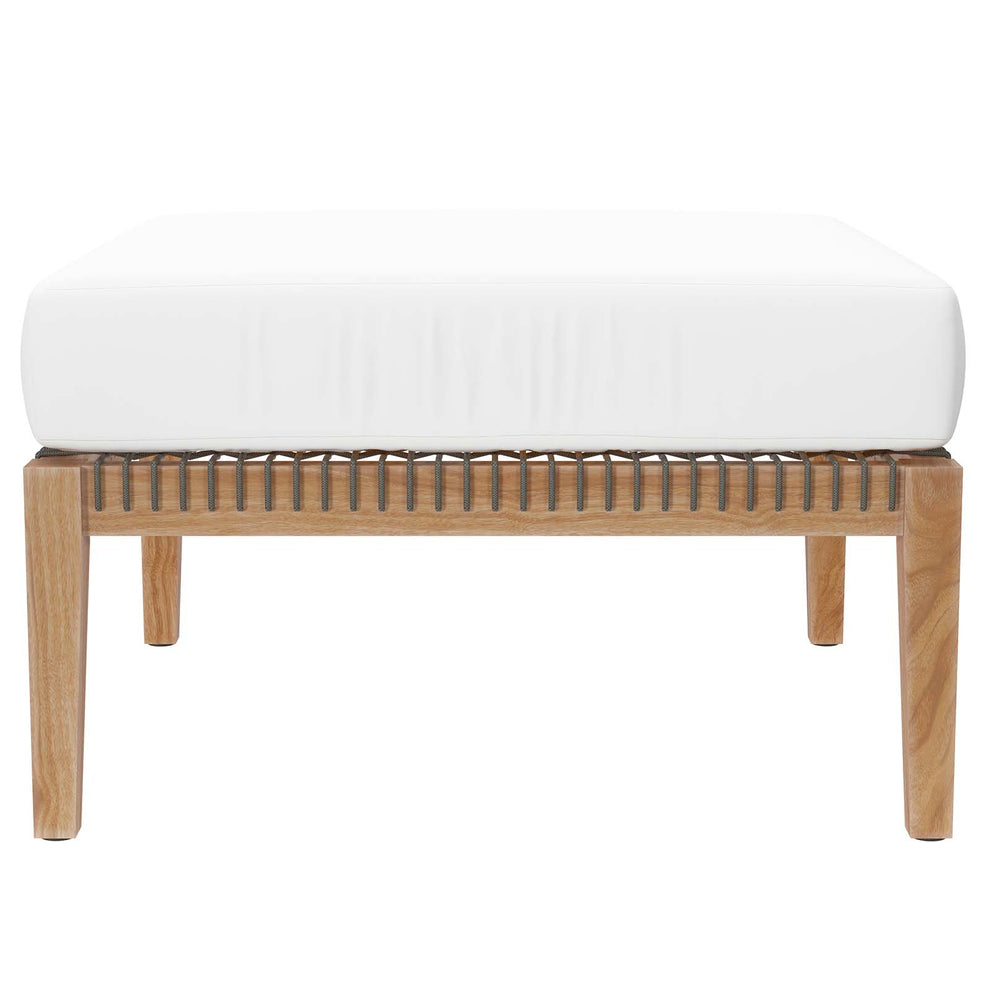 Clearwater Outdoor Patio Teak Wood 6-Piece Sectional Sofa By Modway - EEI-6124 | Outdoor Sofas, Loveseats & Sectionals | Modishstore - 48