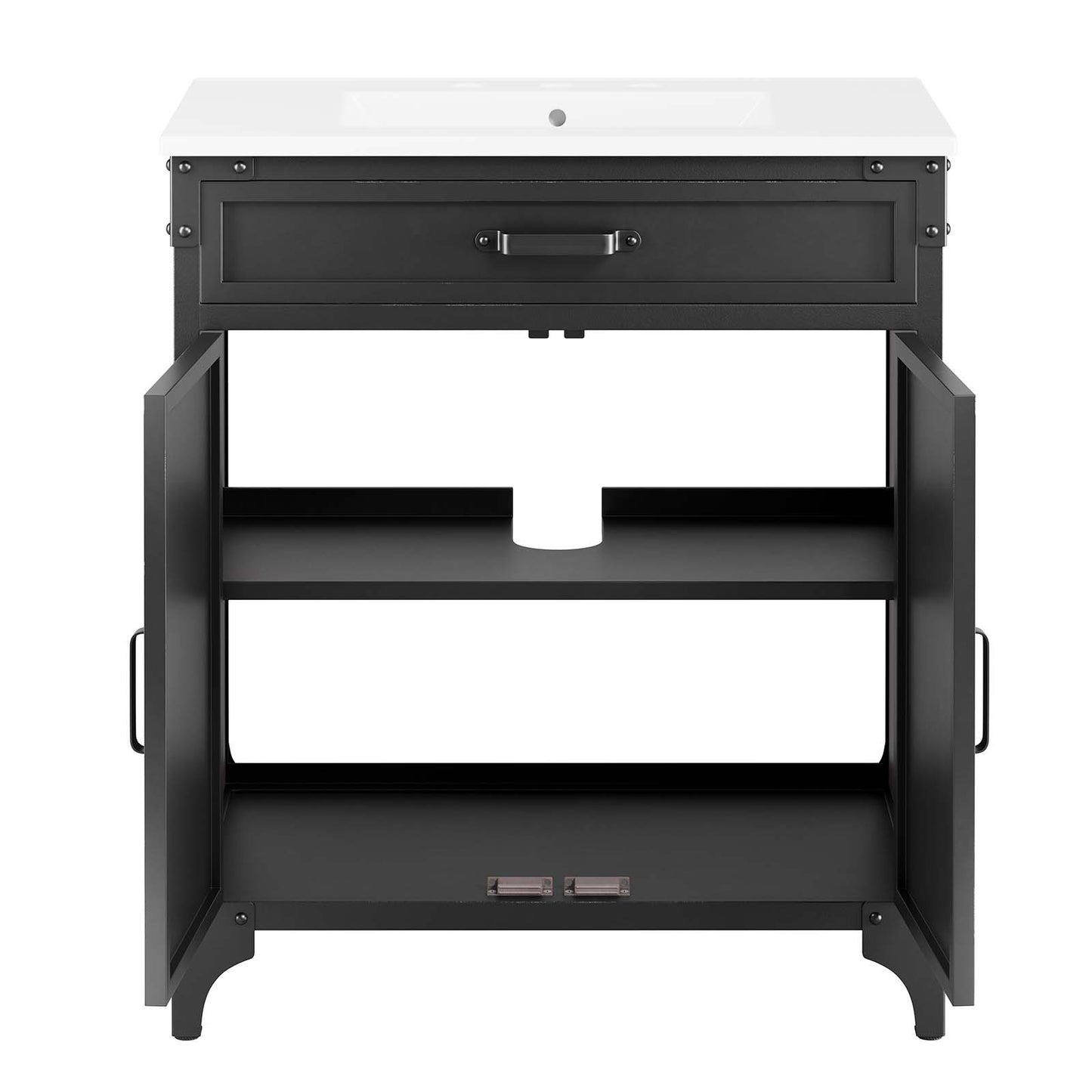 Steamforge 30" Bathroom Vanity Cabinet (Sink Basin Not Included) By Modway - EEI-6128 | Bathroom Accessories | Modishstore - 5