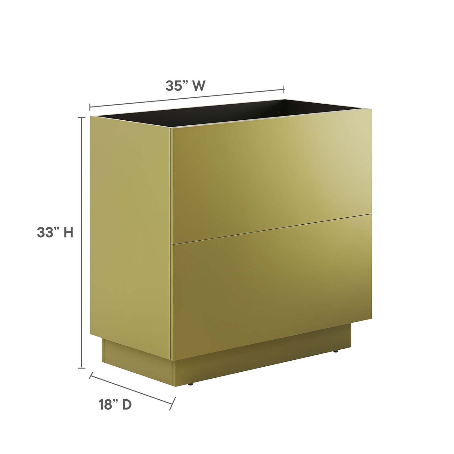 Quantum 36" Bathroom Vanity Cabinet (Sink Basin Not Included) By Modway - EEI-6134 | Bathroom Accessories | Modway - 7